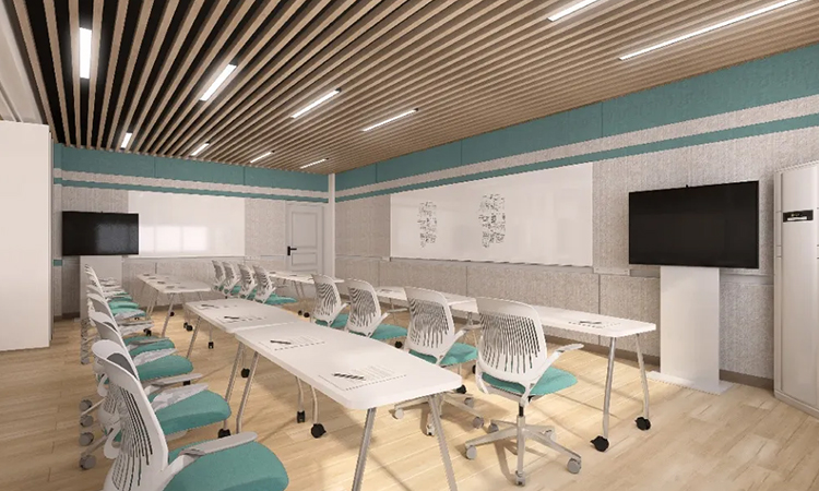 上?？佳惺谡n教室裝修