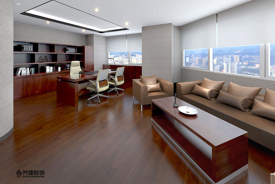 上海海螺服飾董事長辦公室裝修設計效果圖